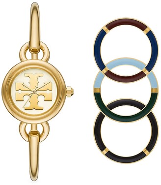 Tory Burch Miller Goldtone Stainess Steel Bracelet Watch Gift Set -  ShopStyle