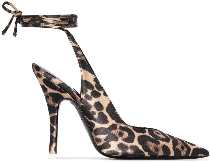 leopard print pointed heels