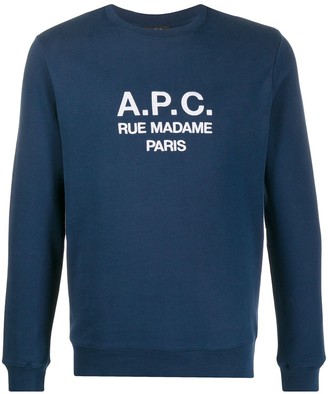 A.P.C. Embroidered Logo Sweatshirt
