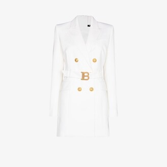 Balmain Belted Blazer Mini Dress - ShopStyle