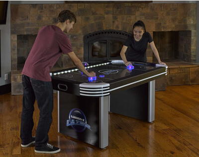 Triumph Sports 72" Air Hockey Table with Digital Scoreboard and Lights