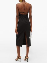 Thumbnail for your product : Jacquemus Bambino Halterneck Pleated Dress - Black