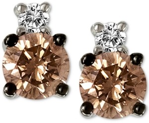 LeVian Chocolatier Diamond Stud Earrings (1/3 ct. t.w.) in 14k White Gold