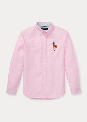 baby boy pink ralph lauren shirt