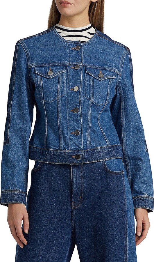 Derek Lam 10 Crosby Ezra Button-Front Denim Jacket ShopStyle