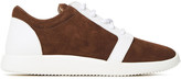 Thumbnail for your product : Giuseppe Zanotti Two-tone Leather And Suede Sneakers