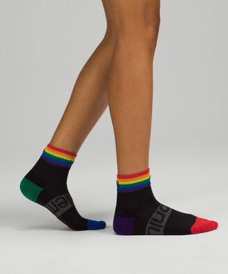 Lululemon Women's Daily Stride Mid-Crew Socks Rainbow