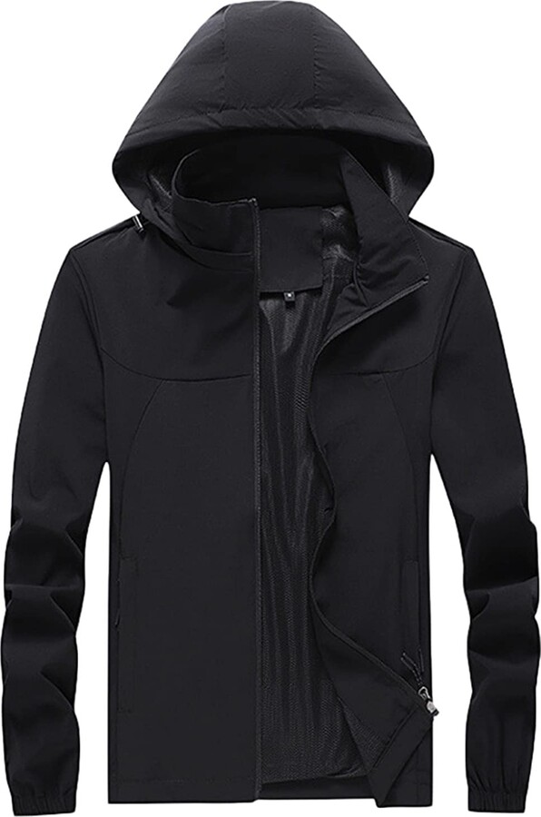 Generic Fleece Jacket Men Full Zip Men's Sheepskin Shearling Flight