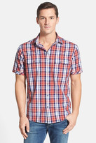 Thumbnail for your product : James Campbell 'Carthage Plaid' Short Sleeve Sport Shirt