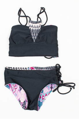 Bow & Arrow Two-Piece Reversible Swimsuit