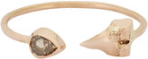 Thumbnail for your product : Dezso by Sara Beltran Brown Diamond & Rose Gold Cuff Ring