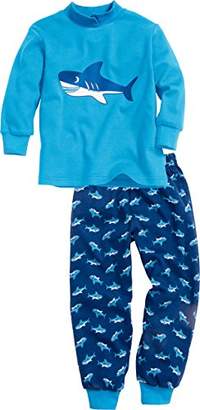 Playshoes Boy's Schlafanzug Interlock Hai Pyjama Sets 9-12 Months (Size:80 cm)