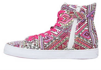 LK Embellished Canvas High Top Sneakers