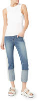 Thumbnail for your product : Sjyp Painted Cuff Up Jeans