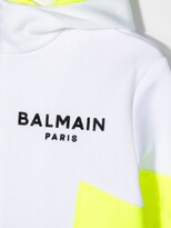 Thumbnail for your product : Balmain Kids Logo-Print Jersey Track Jacket