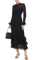Thumbnail for your product : Zimmermann Tiered ruffled lace and cotton and silk-blend mousseline maxi dress