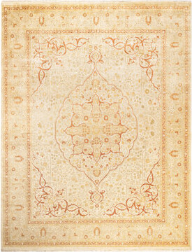 The Twillery Co. Keller One-of-a-Kind Traditional Hand-Knotted Ivory Area Rug 8' x 10'3"