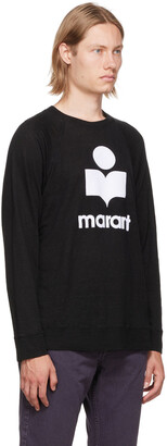 ISABEL MARANT|LONG-SLEEVED ROUND NECK T-SHIRTS (KIEFFER Isabel Marant Black Kieffer Long Sleeve T-Shirt - ShopStyle