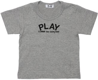 Comme des Garçons PLAY Logo & heart print cotton jersey t-shirt