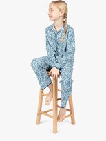 Thumbnail for your product : Cyberjammies Kids' Maria Leaf Print Pyjamas, Teal