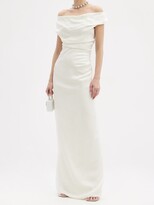 Thumbnail for your product : Vivienne Westwood Ginnie Draped Off-the-shoulder Satin Dress