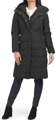 Cole Haan Down Fill Bibbed Hooded Puffer