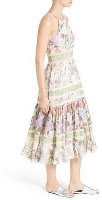 Rebecca Taylor Women's Mixed Print Midi Dress