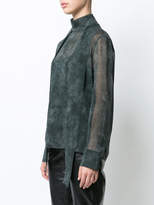 Thumbnail for your product : Akris sheer fade effect blouse