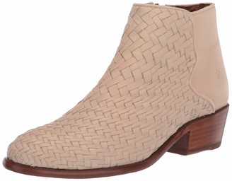 frye white ankle boots