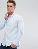 Thumbnail for your product : Farah Brewer slim fit oxford shirt in blue