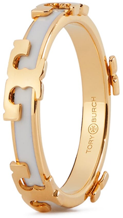 Tory Burch Serif-T Enameled Stackable Ring - ShopStyle