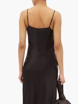 Thumbnail for your product : Lee Mathews Stella V-neck Silk-satin Camisole - Black