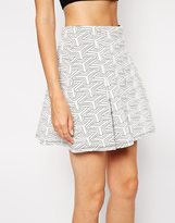 Thumbnail for your product : ASOS Mini Quilted Skater Skirt