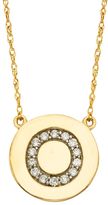 Thumbnail for your product : 10k Gold 1/10 Carat T.W. Diamond Initial Necklace