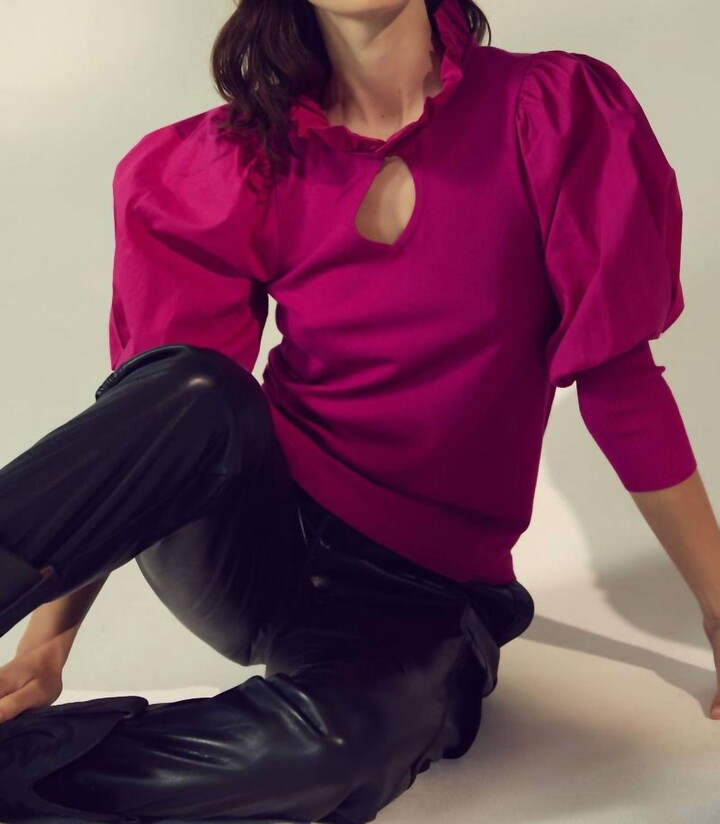 MELISSA NEPTON Sheryl Top In Fushia