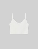 Finespun Voile Ribbed Cropped Tank 