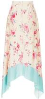 Thumbnail for your product : Vilshenko Moira Ink Floral Skirt