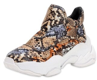 Jeffrey Campbell 40mm Python Print Leather Sneakers