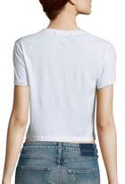 Thumbnail for your product : Amo Babe Cropped Cotton Tee
