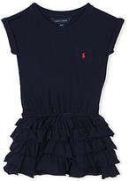 Thumbnail for your product : Ralph Lauren Cotton-jersey t-shirt ruffle dress 2-7 years