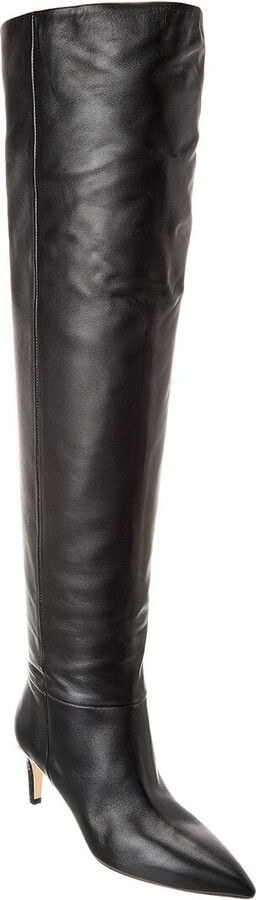 Paris Texas Stiletto Leather Over-The-Knee Boot