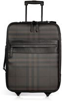 Thumbnail for your product : Burberry Shoes & Accessories Chocolate Smoked Check Carry-On Suitcase