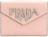 Thumbnail for your product : Prada logo plaque wallet