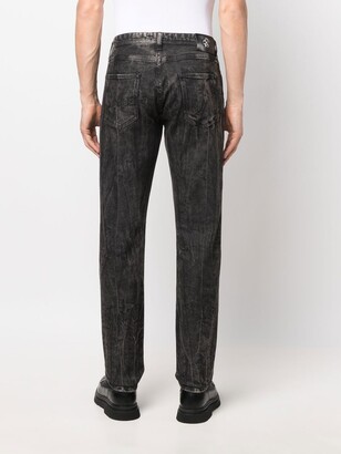 Roberto Cavalli Washed-Effect Straight-Leg Jeans