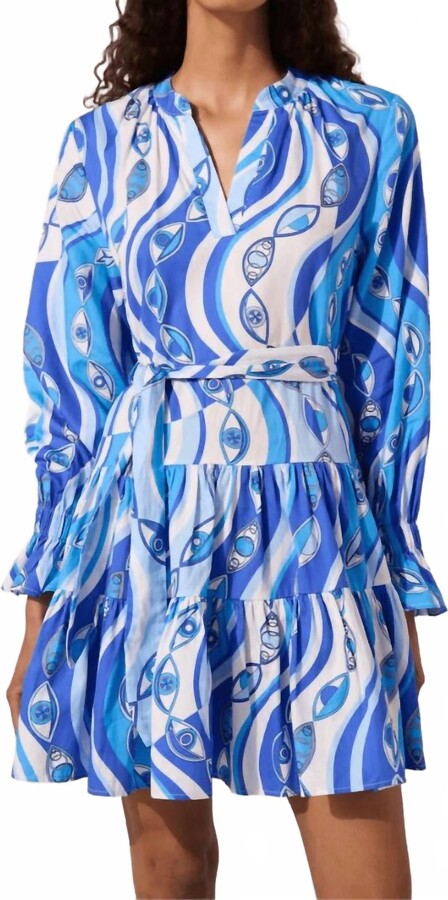 Paolita Ocean Eyes Rea Mini Dress In Blue