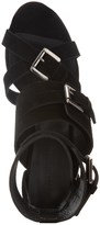 Thumbnail for your product : Surface to Air Black Suede Buckled Duarte Wedges