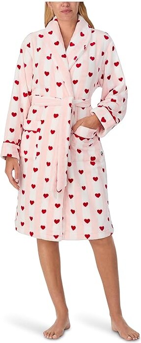 Kate Spade Chenille Wrap Robe Women's Pajama Sweetheart Stripe : LG-XL (US 10-14) Chenille/Polyester