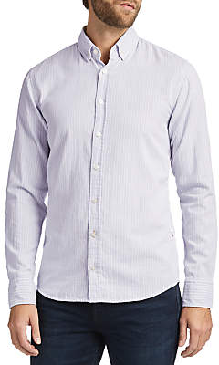 HUGO BOSS Epreppy Printed Long Sleeve Slim Fit Shirt, Blue