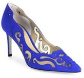 Thumbnail for your product : Rene Caovilla Illusion Suede Pumps