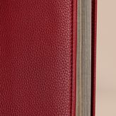 Thumbnail for your product : Burberry Grainy Leather A4 Notebook, Red